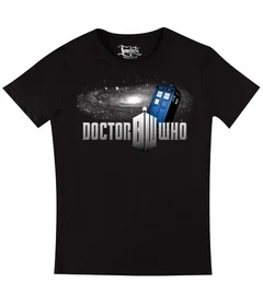Прикольные футболки: Doctor Who на черной